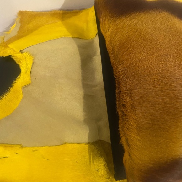 Yellow Springbok Fur Clutch Bag - Picture 3 of 5